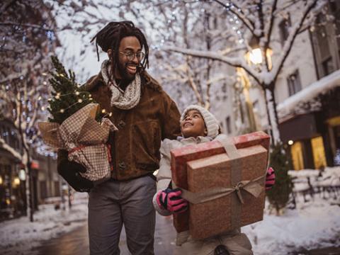 holiday shoppers