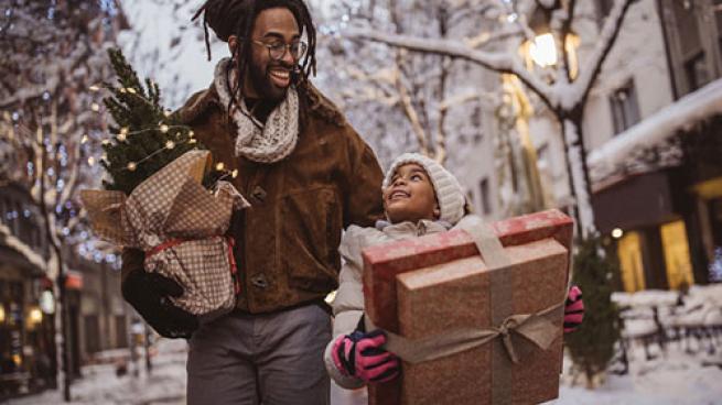 holiday shoppers