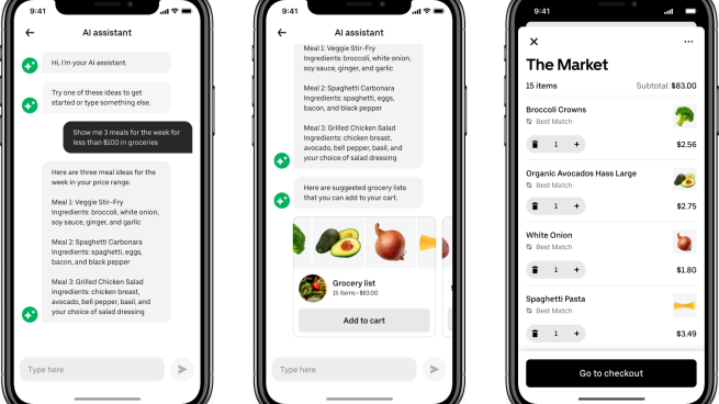 Uber Eats AI assistant